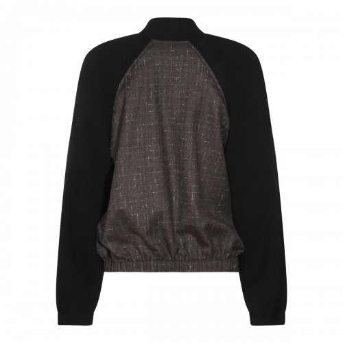 BLACK WOOL CASUAL JACKET 2