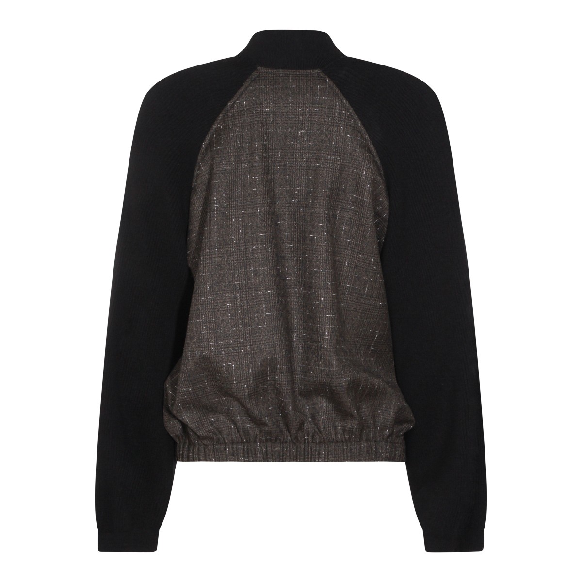 BLACK WOOL CASUAL JACKET