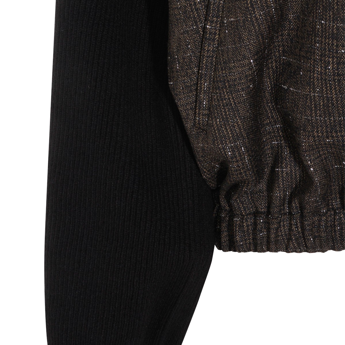 BLACK WOOL CASUAL JACKET