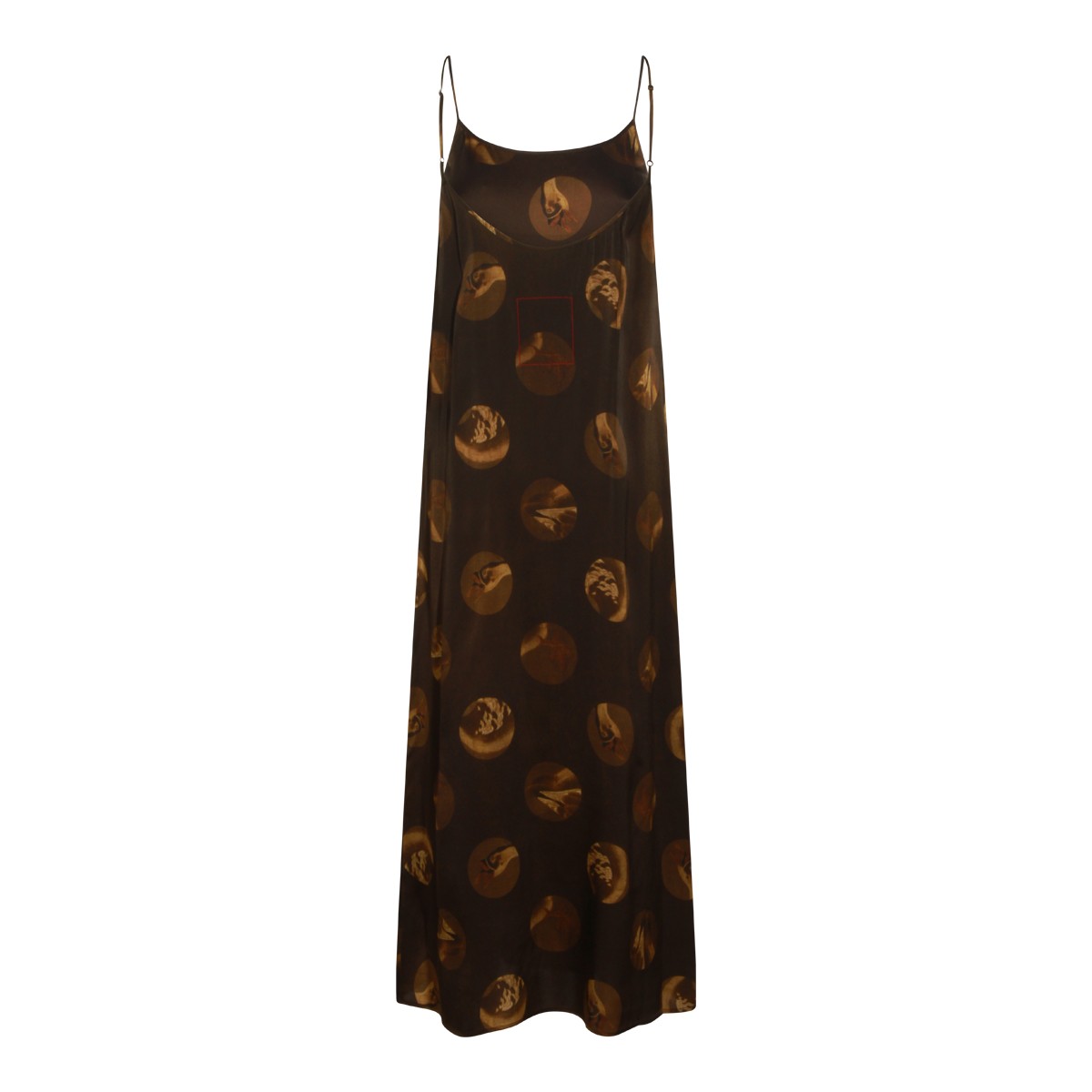 BROWN VISCOSE DRESS