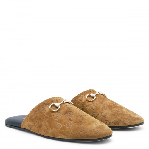 BROWN LEATHER FLATS