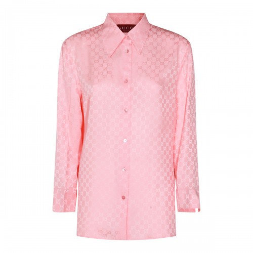 PINK SILK SHIRT