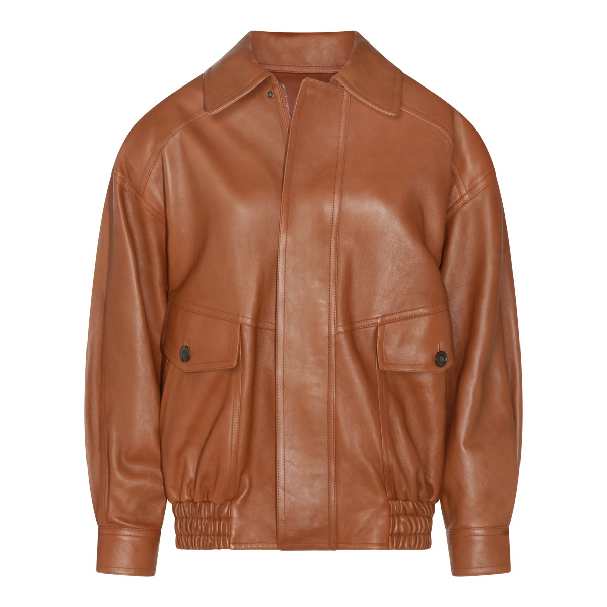 BROWN LEATHER JACKET