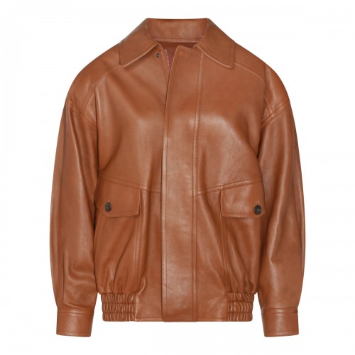 BROWN LEATHER JACKET