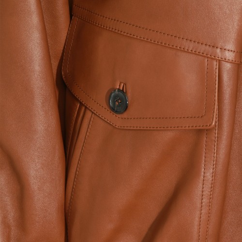 BROWN LEATHER JACKET