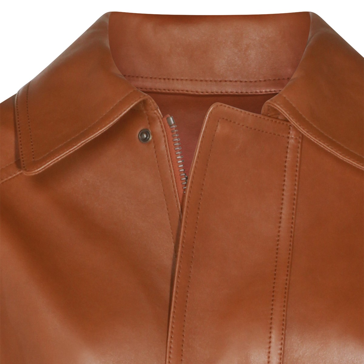 BROWN LEATHER JACKET