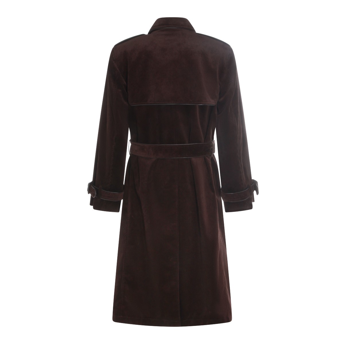 DARK BROWN COTTON EASTWOOD TRENCH COAT DARK BROWN COTTON EASTWOOD TRENCH COAT