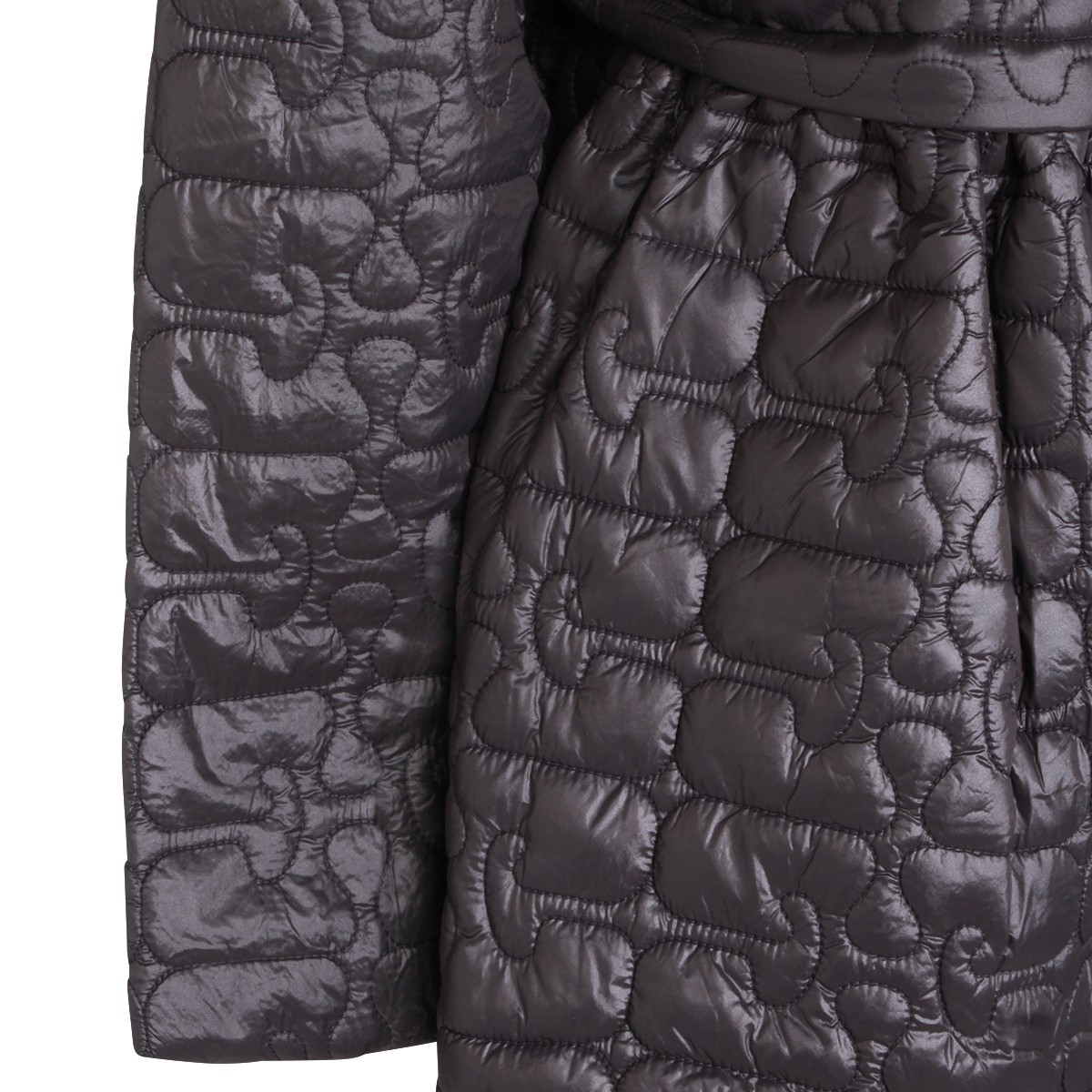 BLACK NYLON DOWN JACKET