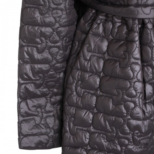 BLACK NYLON DOWN JACKET