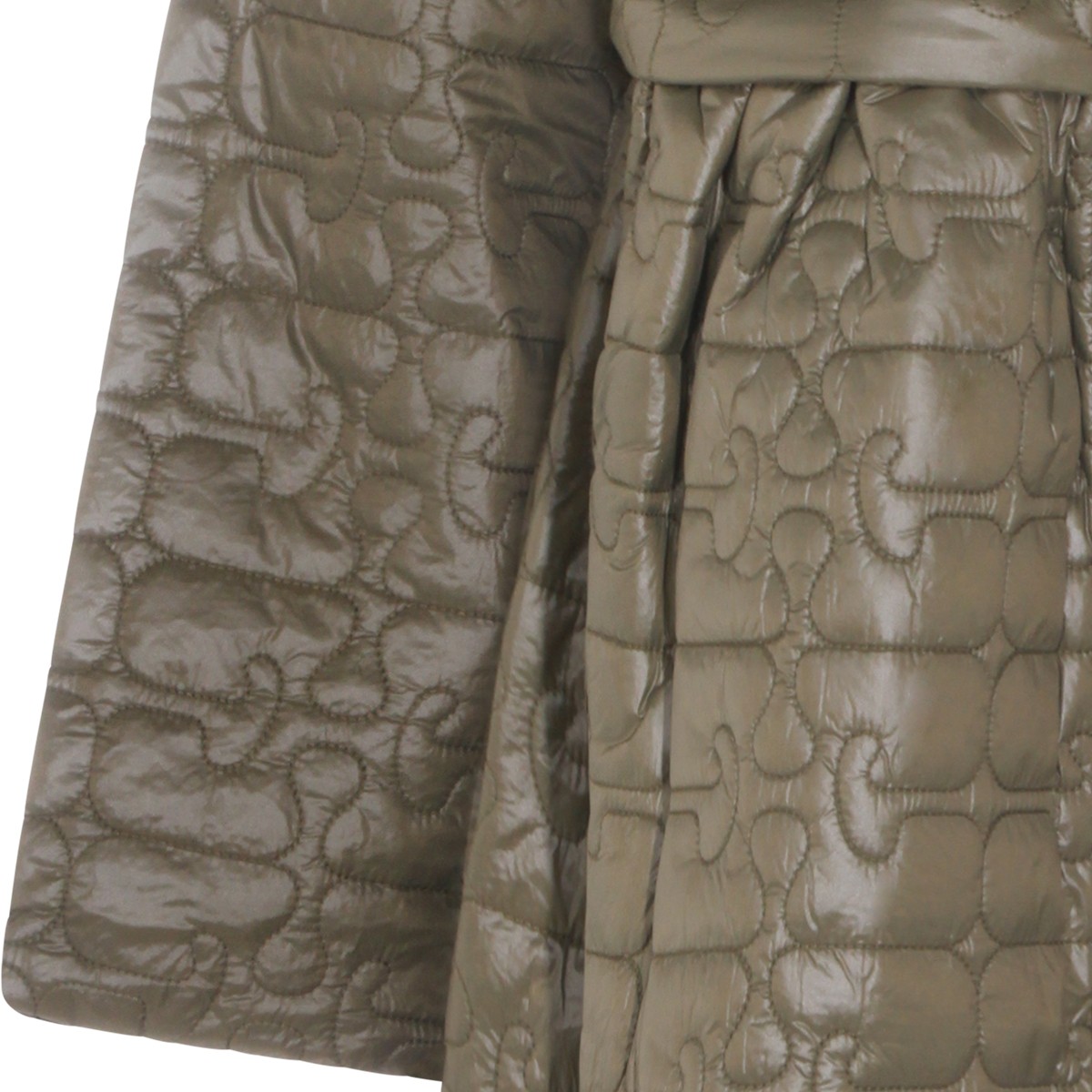 GREEN NYLON DOWN JACKET