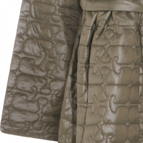 GREEN NYLON DOWN JACKET