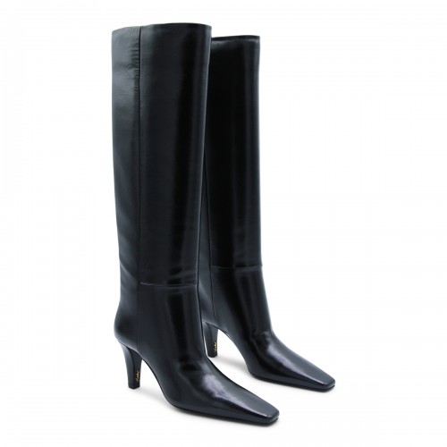 BLACK LEATHER JILL BOOTS 2