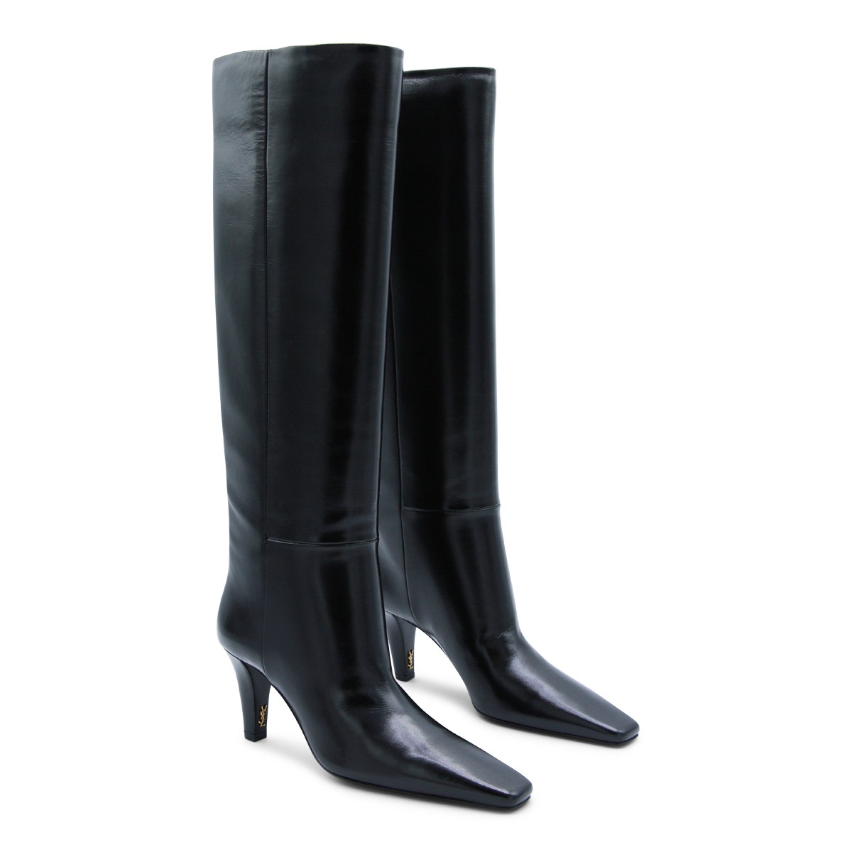 BLACK LEATHER JILL BOOTS
