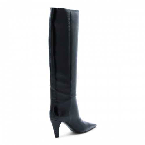 BLACK LEATHER JILL BOOTS