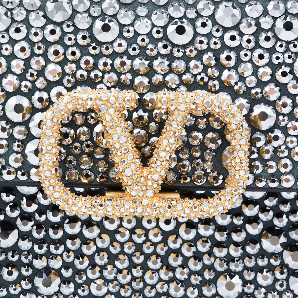 CRYSTAL VSLING SMALL TOP HANDLE BAG