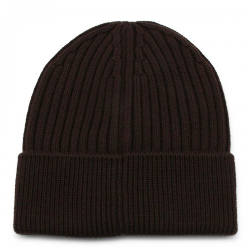 BROWN COTTON BEANIE