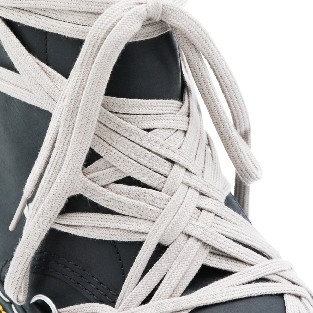 BLACK LEATHER 1460 MEGALACE BOOTS