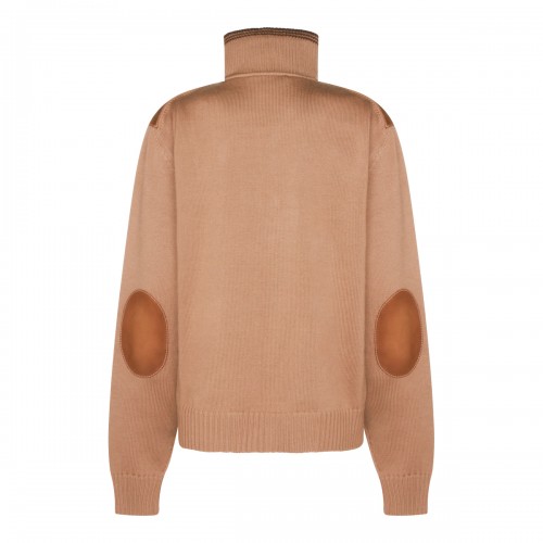 CAMEL WOOL CASUAL JACKET 2