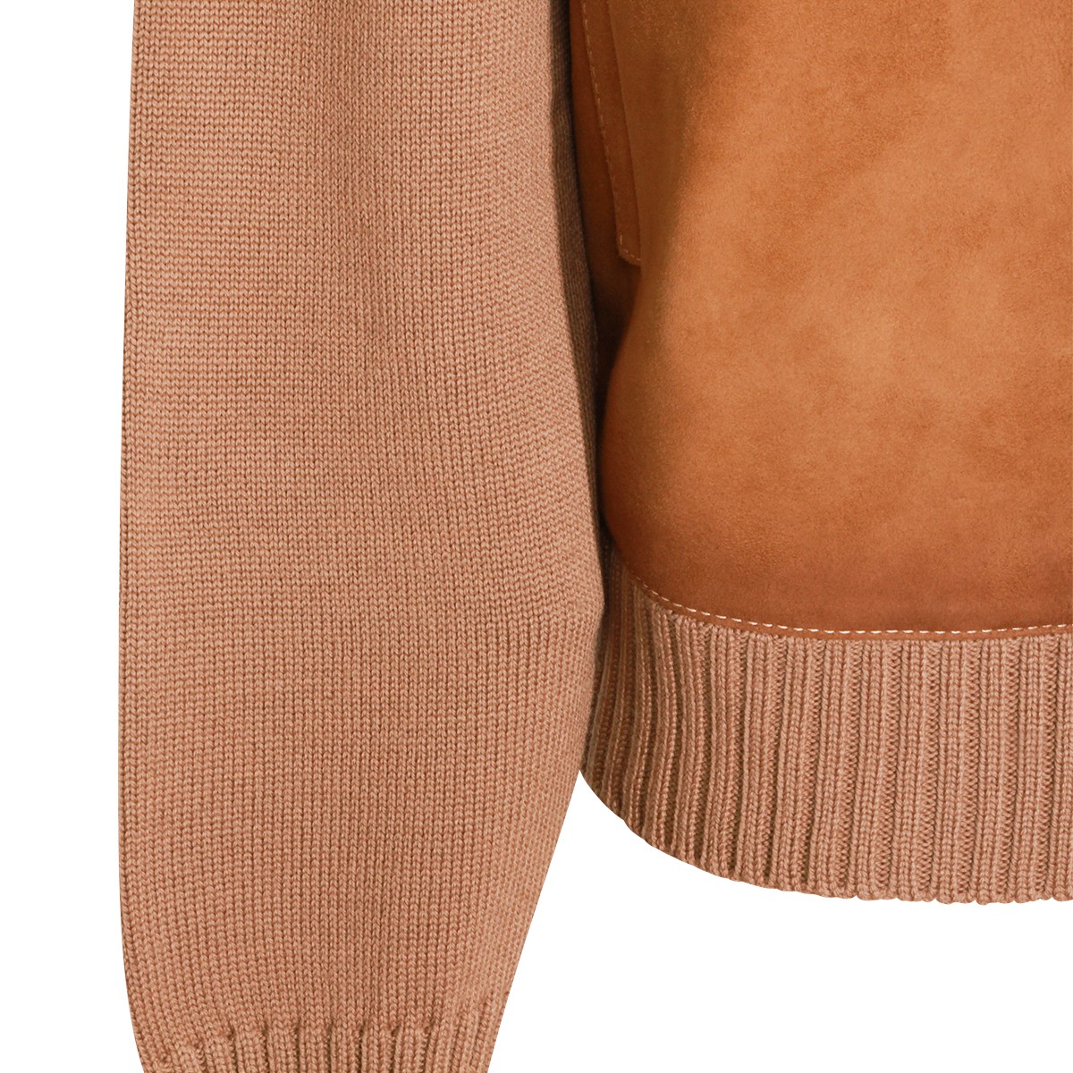 CAMEL WOOL CASUAL JACKET