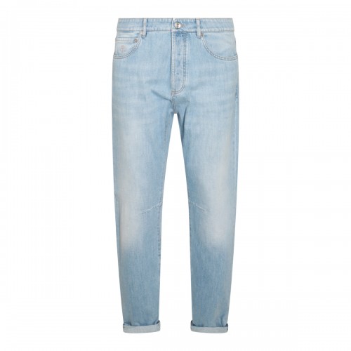LIGHT BLUE COTTON JEANS