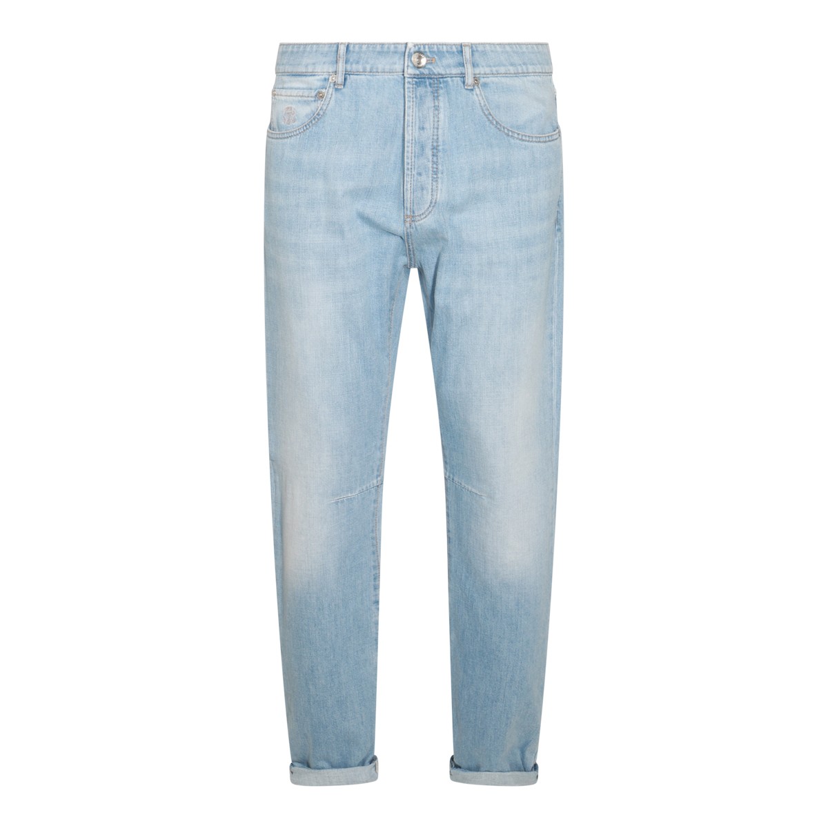 LIGHT BLUE COTTON JEANS