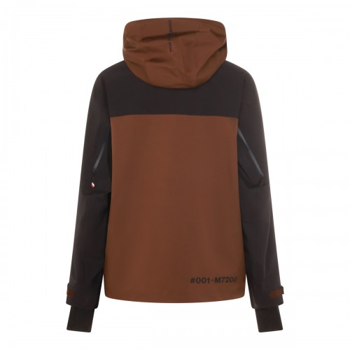 NAVY AND BROWN GUNUNG CASUAL JACKET