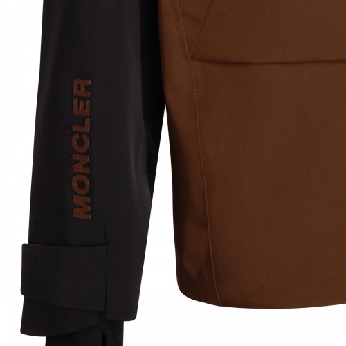 NAVY AND BROWN GUNUNG CASUAL JACKET