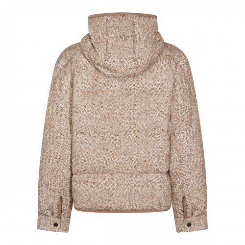 BEIGE WOOL DOWN JACKET 2