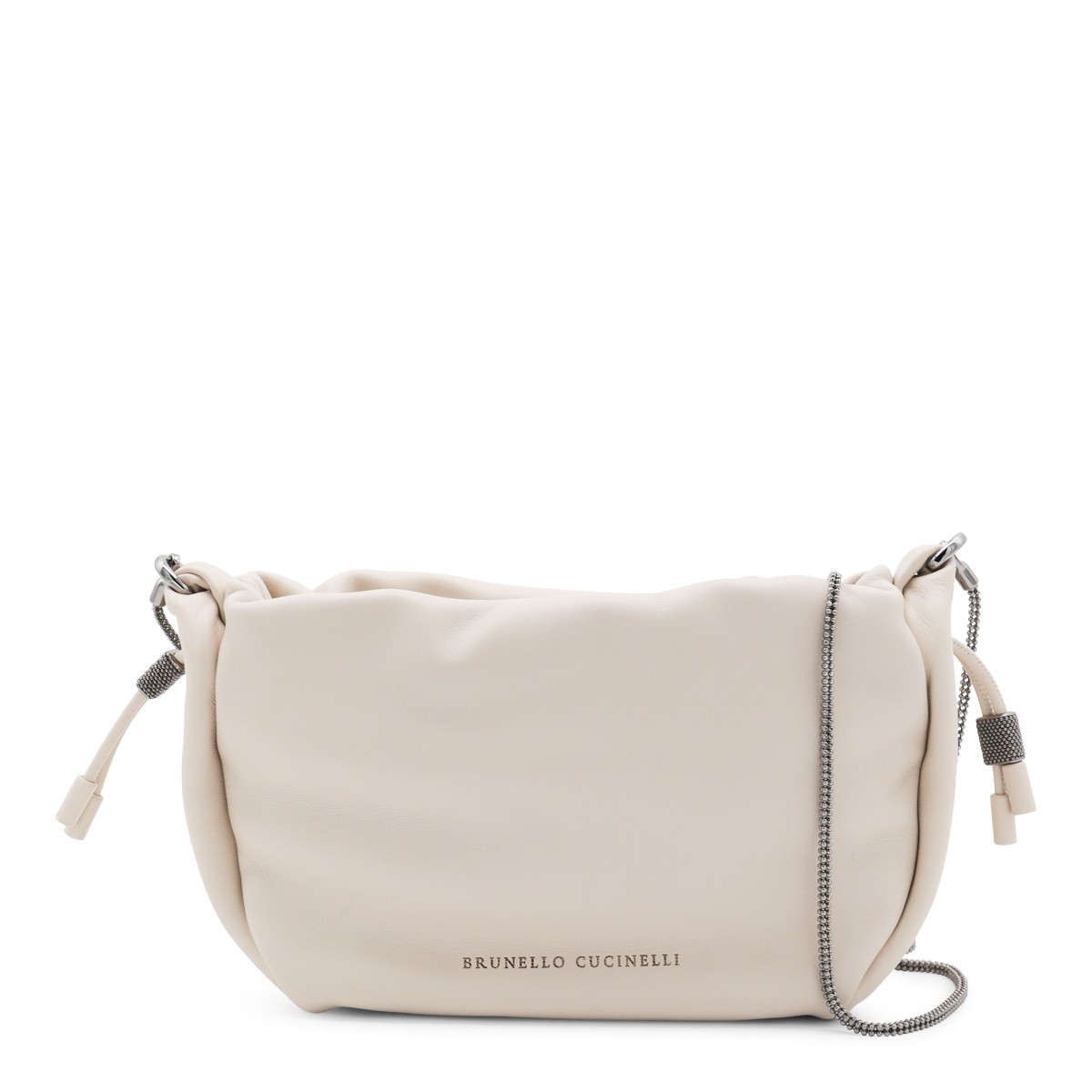 IVORY LEATHER CROSSBODY BAG