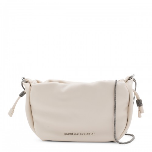 IVORY LEATHER CROSSBODY BAG