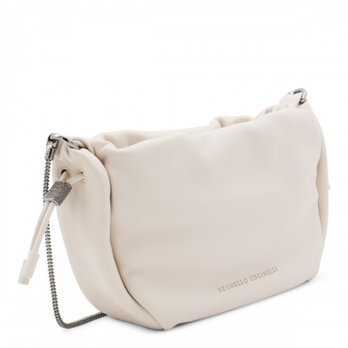 IVORY LEATHER CROSSBODY BAG 2