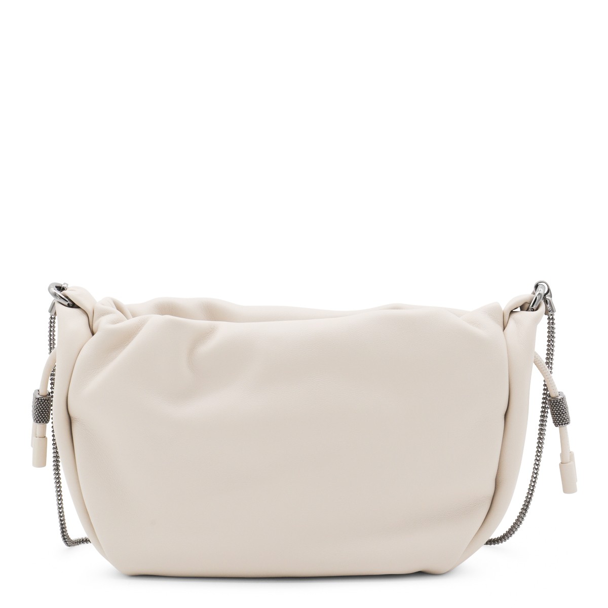 IVORY LEATHER CROSSBODY BAG