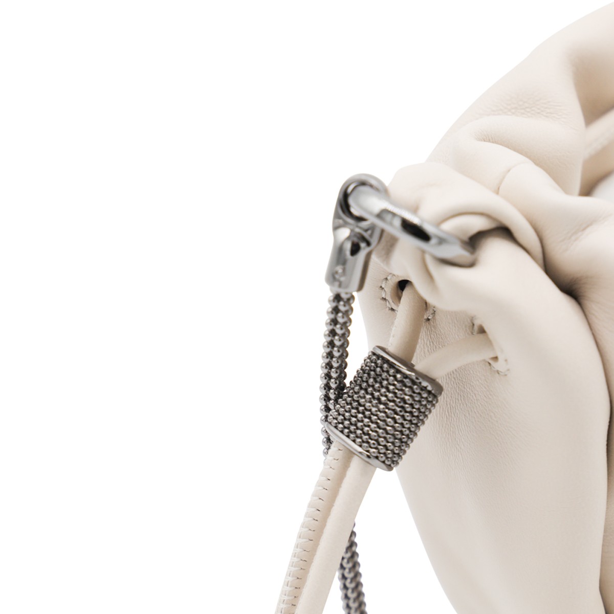 IVORY LEATHER CROSSBODY BAG