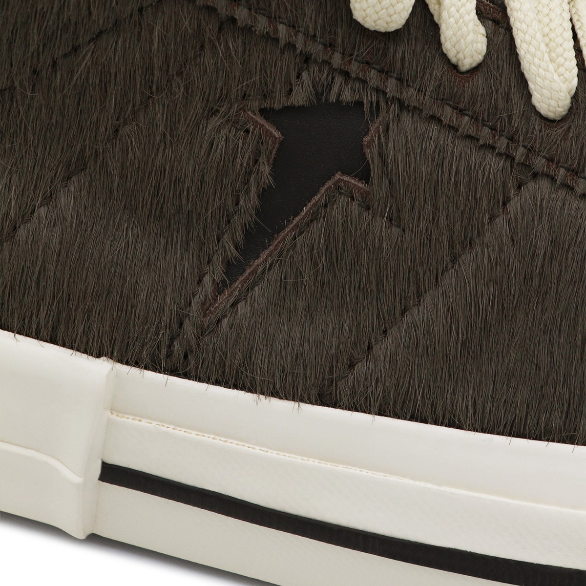 DARK GREY LEATHER SNEAKERS