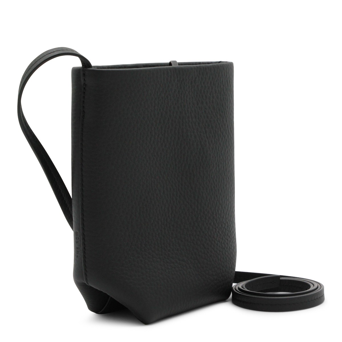 BLACK LEATHER N/S PARK CROSSBODY BAG