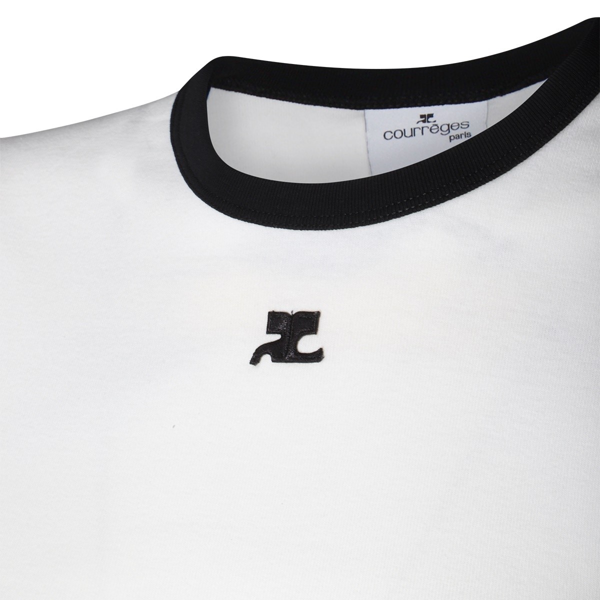 WHITE COTTON T-SHIRT