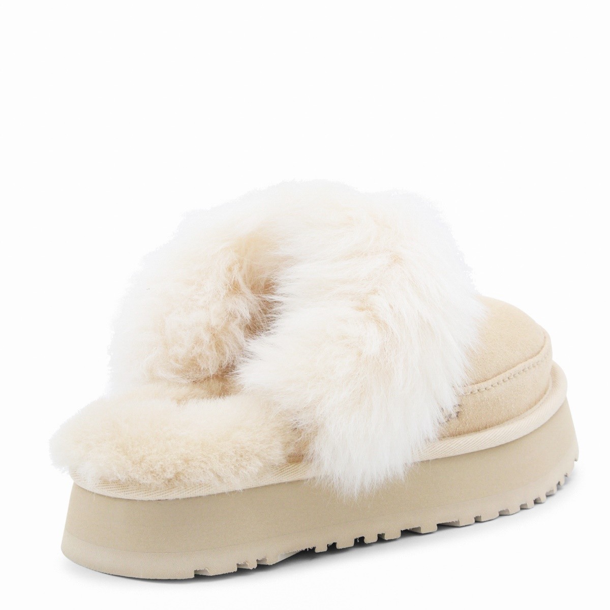 BEIGE DISQUETTE CHALET FLATS