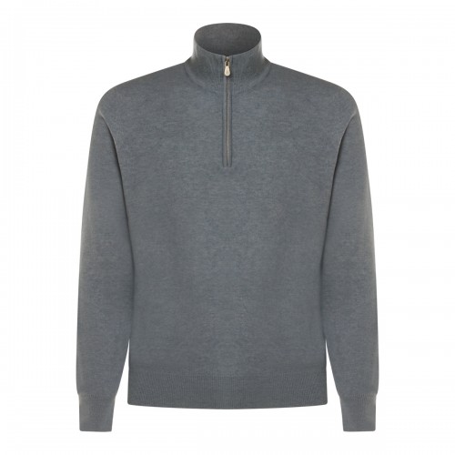 GREY CACHEMIRE KNITWEAR