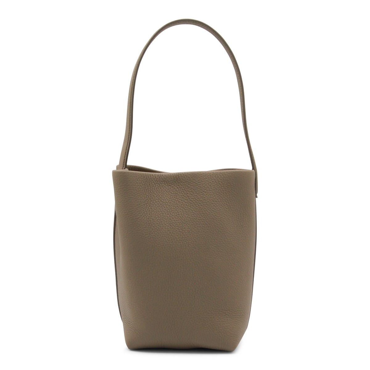 BEIGE LEATHER SMALL N/S PARK TOTE