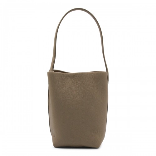 BEIGE LEATHER SMALL N/S PARK TOTE