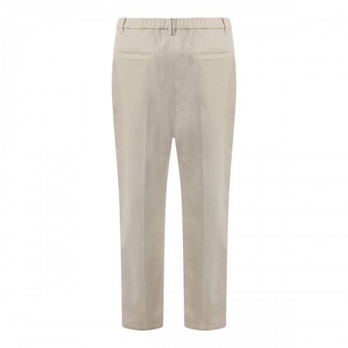 WARM WHITE COTTON PANTS