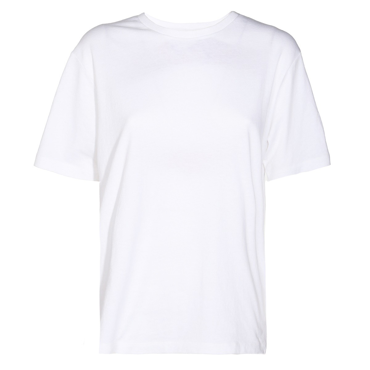 WHITE COTTON T-SHIRT