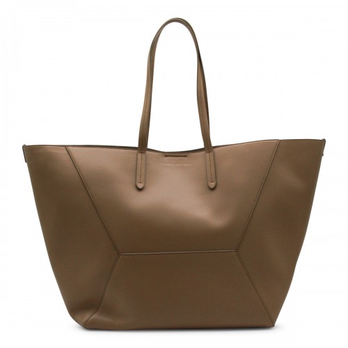 BROWN LEATHER TOTE