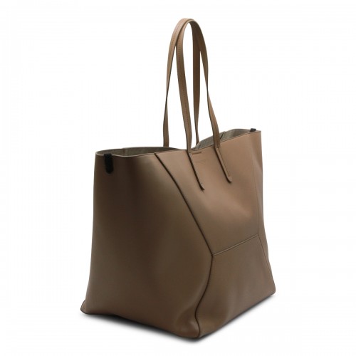BROWN LEATHER TOTE