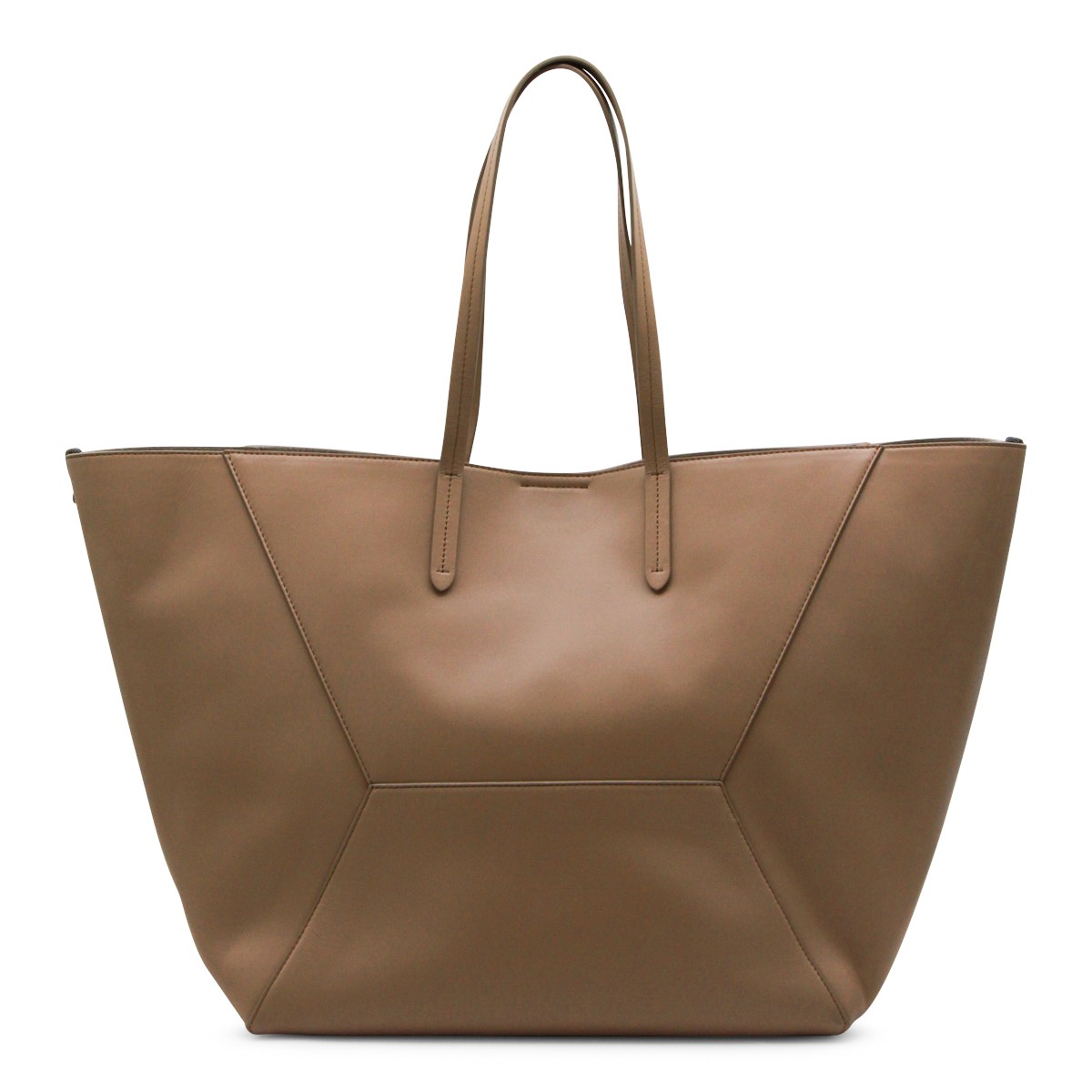 BROWN LEATHER TOTE