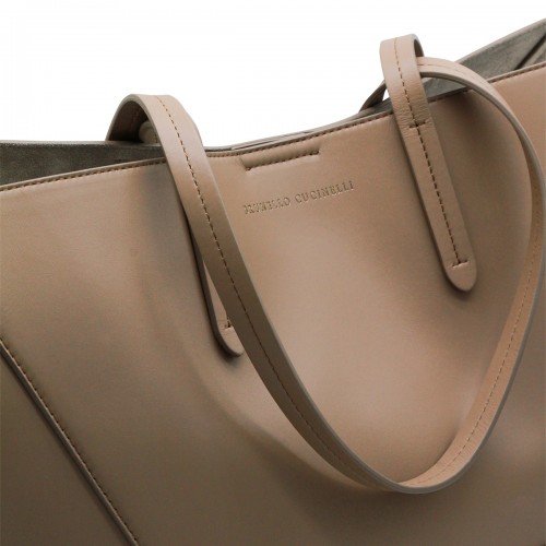 BROWN LEATHER TOTE