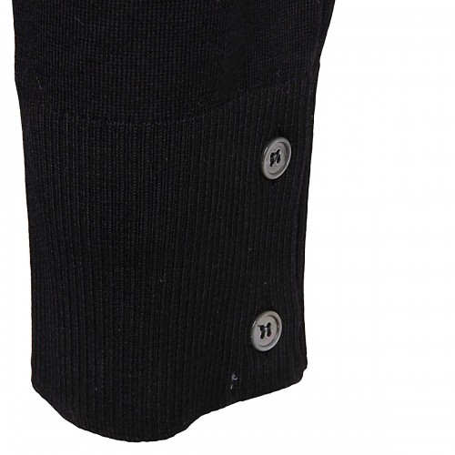 BLACK WOOL KNITWEAR