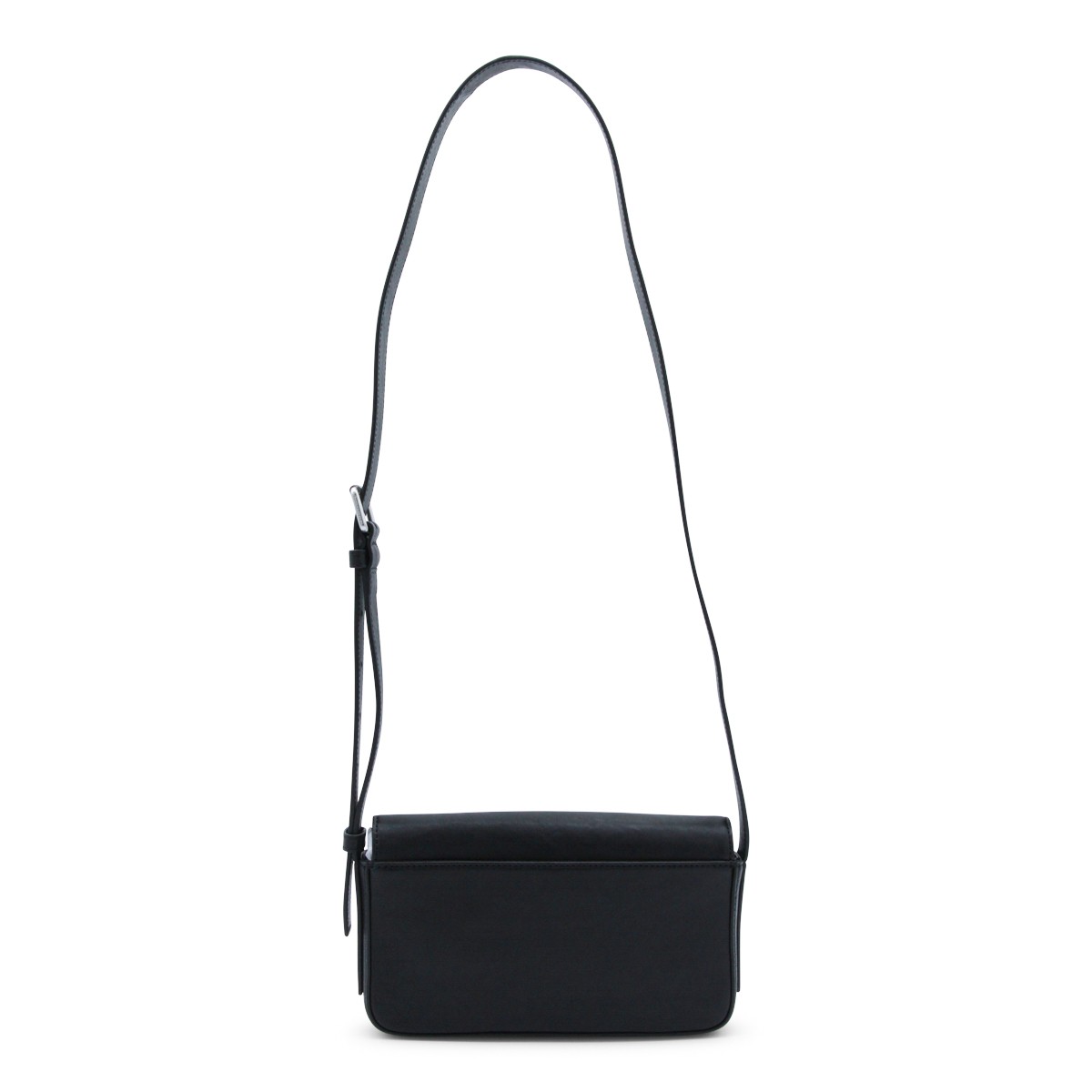 BLACK LEATHER SHOULDER BAG