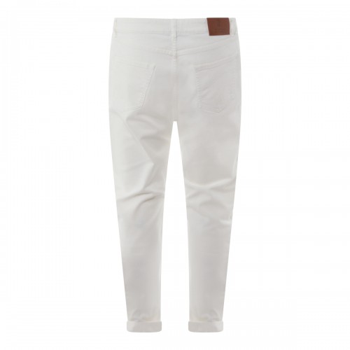 WHITE COTTON JEANS 2