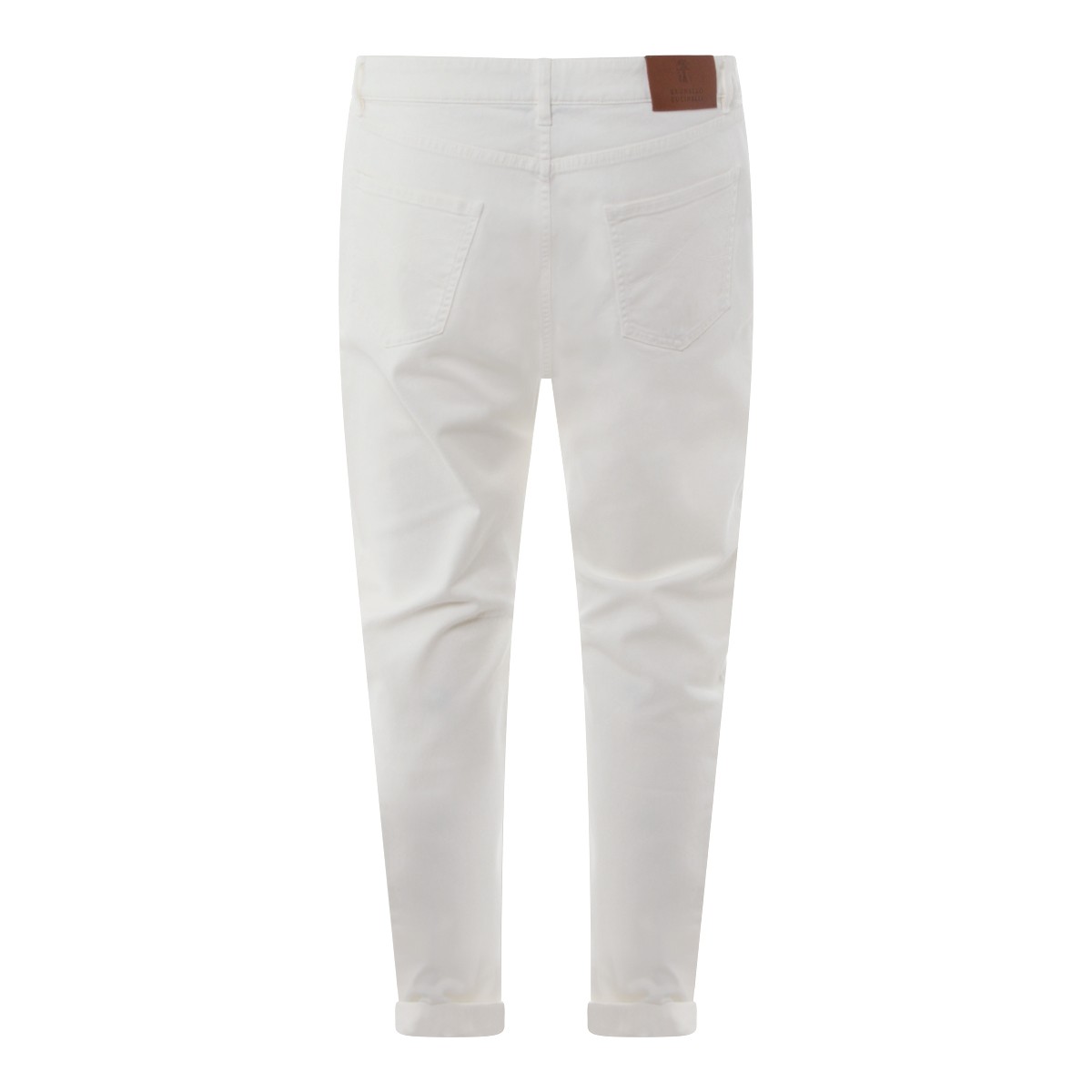 WHITE COTTON JEANS